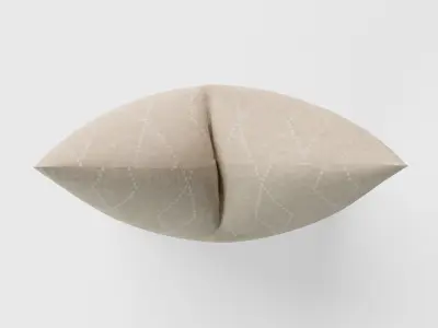 Geometric Boho Diamonds - Outdoor Throw Pillow 3D model