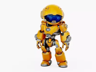 ROBO ZERO-X  Rigged for Unreal Engine - Unity - MIXAMO 3D model