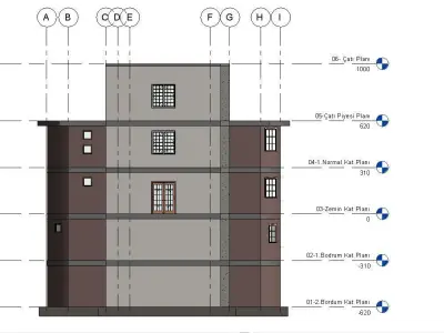 Revit Small House Design 3D model