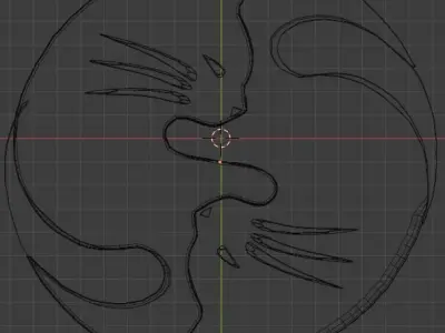 Ying yang cat gato ying yang Free 3D model