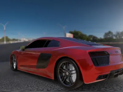 Audi R8 V10 Plus 3D model get