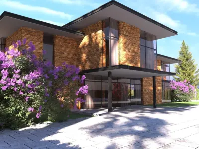VILLA HOUSE 01 3D model