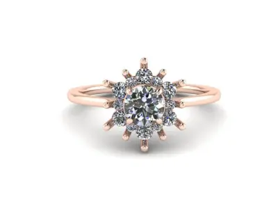 Jewelry Diamond Ring 3D print model 24
