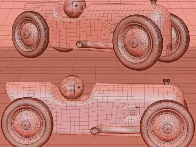 Toy Car Baghera 001 3D model