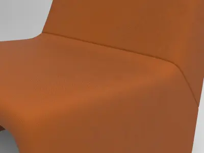 Sakito Armchair Low-poly 3D model