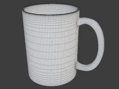 White Mug 3d Model Free 3D model