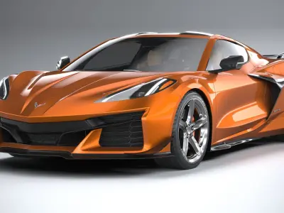 Chevrolet Corvette C8 Z06 CG 2023 lowpoly 3D model