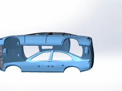 Car body for 3d print 3D print model