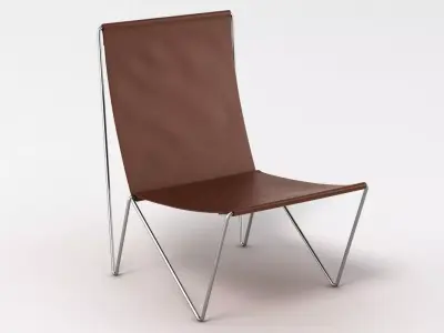 Leather Lounge Chair 3D model