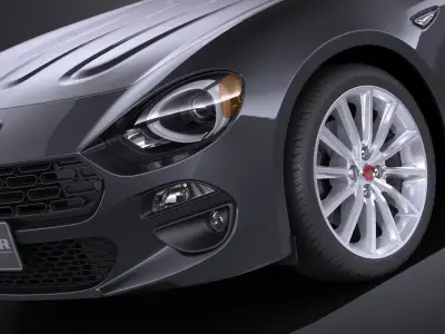 Fiat 124 Spider 2017 VRAY 3D model