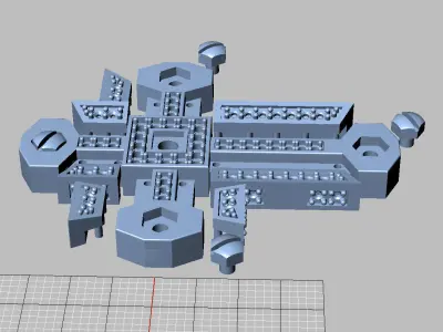 2 Colors Fashion Cross 3D print model