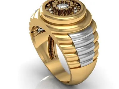 man ring 3D print model