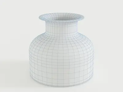 Crystal Clear Glass Vase 3D model