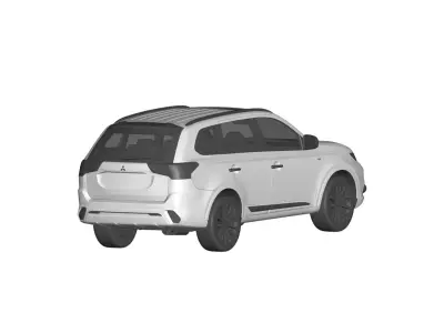 mitsubishi outlander  3D model