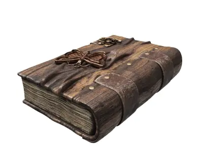 Decorative book Low-poly 3D model