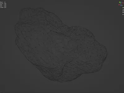Smooth Granite - 8K Textures - 6 Mesh Resolutions Low-poly 3D model