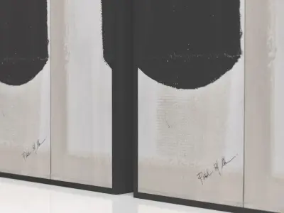 Dragoni Hand PainTed Wall Art Renwil PBR 3D model