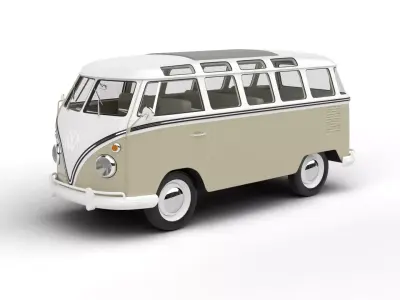 Volkswagen T1 Samba Bus 1950 3d model 3D model