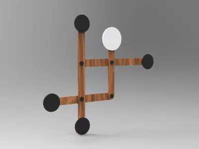 Zei Coat Hanger Low-poly 3D model