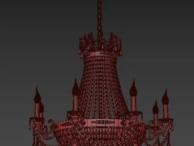 Chandelier Lodi E 1 6 8 200 A 3D model