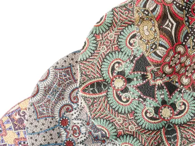 Round carpet 16 3D model