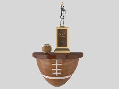 Decorative set Sport Ball Floating Shelving Pottery Barn Teen 3D model