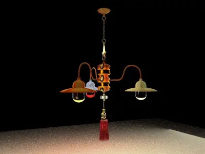 Chinese palace lantern  3D model