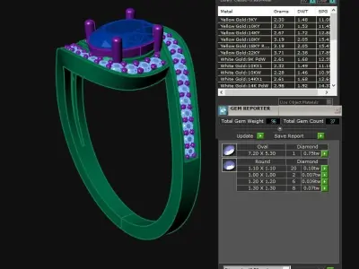 Diamond Jewelry Ring  3D print model