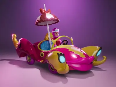 Compact Pussycat - Penelope Pitstop - The Wacky Races 3D print model