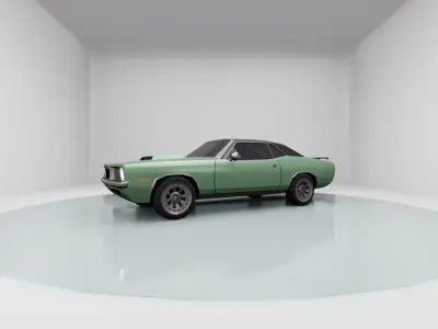 Plymouth Baracuda - LOW POLY Low-poly 3D model