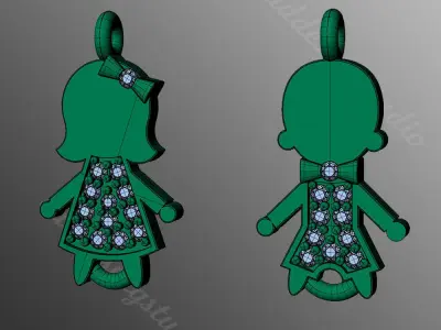 Pendant kt10 3D print model