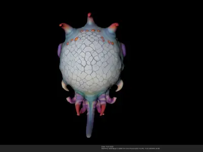 Eyeball Monster Creature - Stylized 3D Model - AI Low-poly 3D model