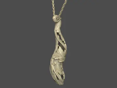 nature organic design woman wild crystal Romance 3D print model