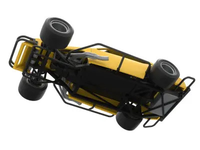 Vintage Asphalt Modified stock car V2 Scale 1 to 25 3D print model