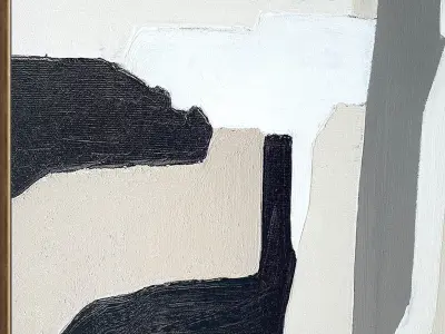 Plaster Two Photo Frame 372 Low-poly 3D model