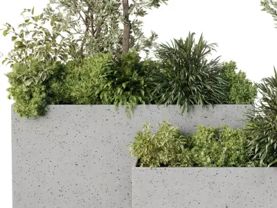 Plant Box garden - indoor Plants set 674 3D model