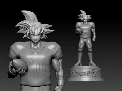 GOKU - NCAA - NFL AMERICAN FOOTBALL - 3D PRINT 3D print model