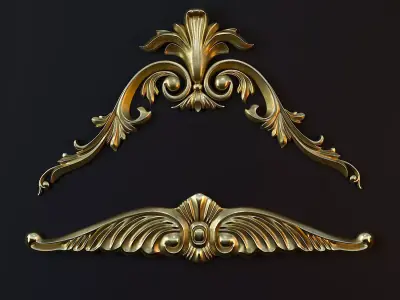 ornament Gold 04 3D model