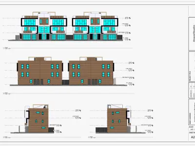 Revit Building Duplex 3D model