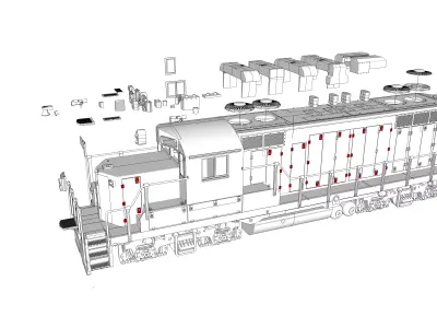 Paducah Geeps GP-8 GP-10 O 1-48 3D print model