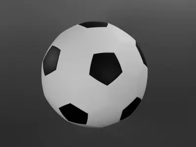 Football Free low-poly 3D model