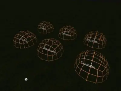 Weblink Opener Template - Blender Game Engine  Free low-poly 3D model