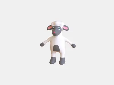High-Quality 3D Cute Sheep - Animated for Games Low-poly 3D model