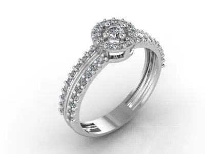 Mini Set Ring Pendant Earrings STL 3DM Womens Jewelry 3D print model