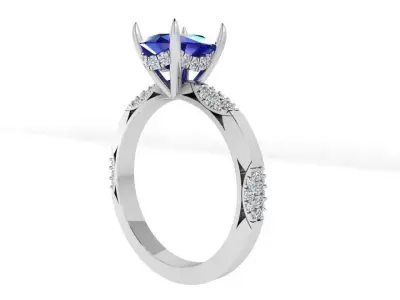 Oval Cut Ring 4207 Free 3D print model