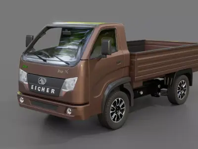 Eicher Pro X EV Pickup Truck 3D model