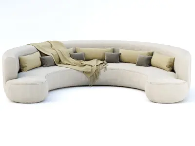 Jenifer restaurant lounge sofa JR19  3D model