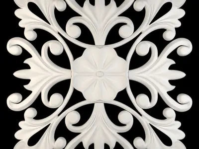 Decorative Wall Rosettes 05 3D model