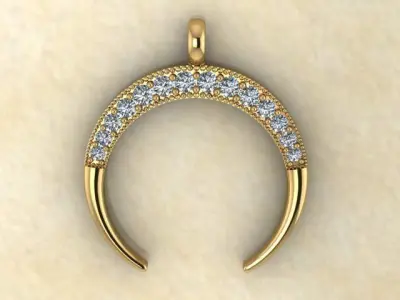 Moon Pendant 3D print model