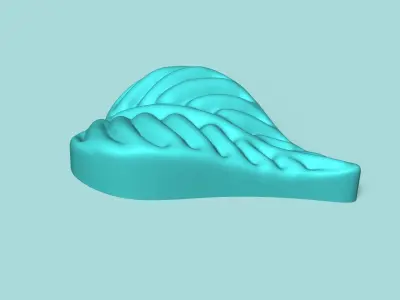 Heart Philodendron Leaf - Silicone Mold Maker - Template 3D print model